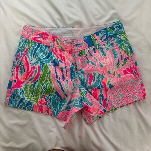 Lilly Pulitzer Callahan Short in Turquoise Let’s Cha Cha